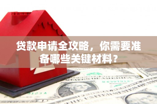 沿河贷款申请全攻略，你需要准备哪些关键材料？