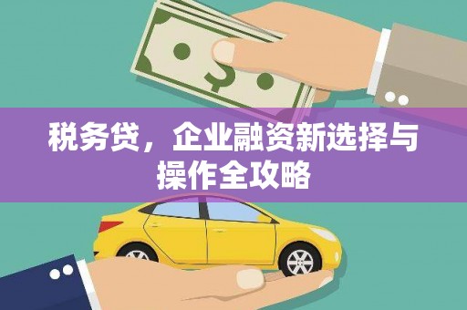 杏花岭税务贷，企业融资新选择与操作全攻略