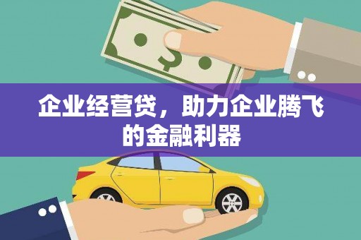 剑河企业经营贷，助力企业腾飞的金融利器