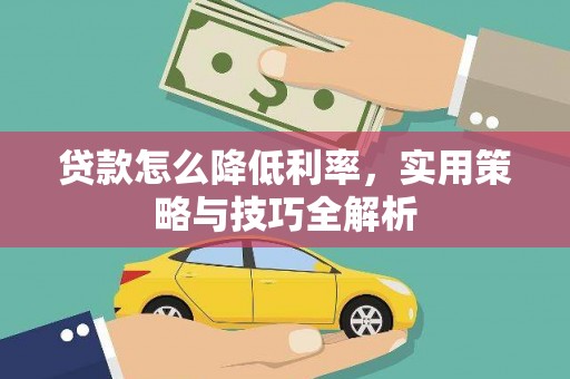 利辛贷款怎么降低利率，实用策略与技巧全解析