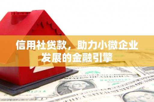 彰武信用社贷款，助力小微企业发展的金融引擎