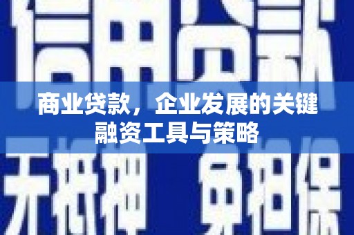 涧西商业贷款，企业发展的关键融资工具与策略