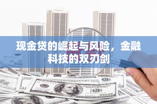 古镇现金贷的崛起与风险，金融科技的双刃剑