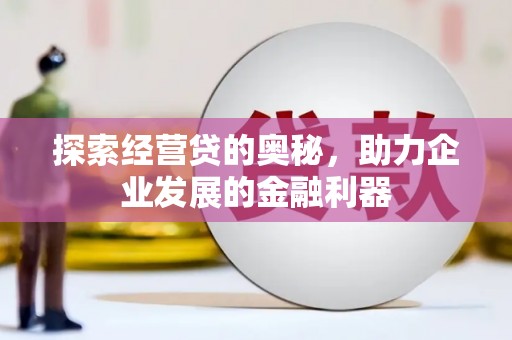 宜黄探索经营贷的奥秘，助力企业发展的金融利器