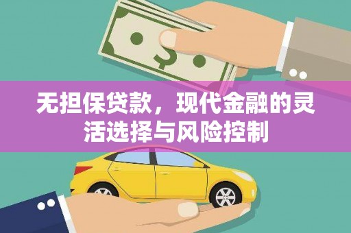 天津无担保贷款，现代金融的灵活选择与风险控制