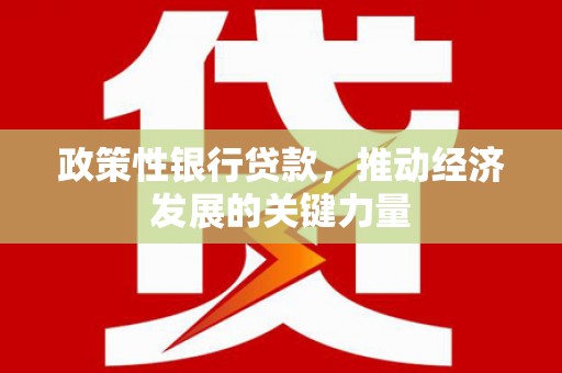 会理政策性银行贷款，推动经济发展的关键力量