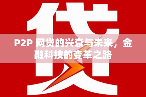宁明P2P 网贷的兴衰与未来，金融科技的变革之路
