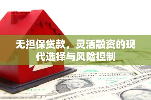 新会无担保贷款，灵活融资的现代选择与风险控制