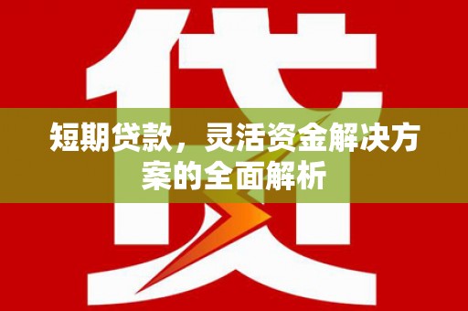 江津短期贷款，灵活资金解决方案的全面解析
